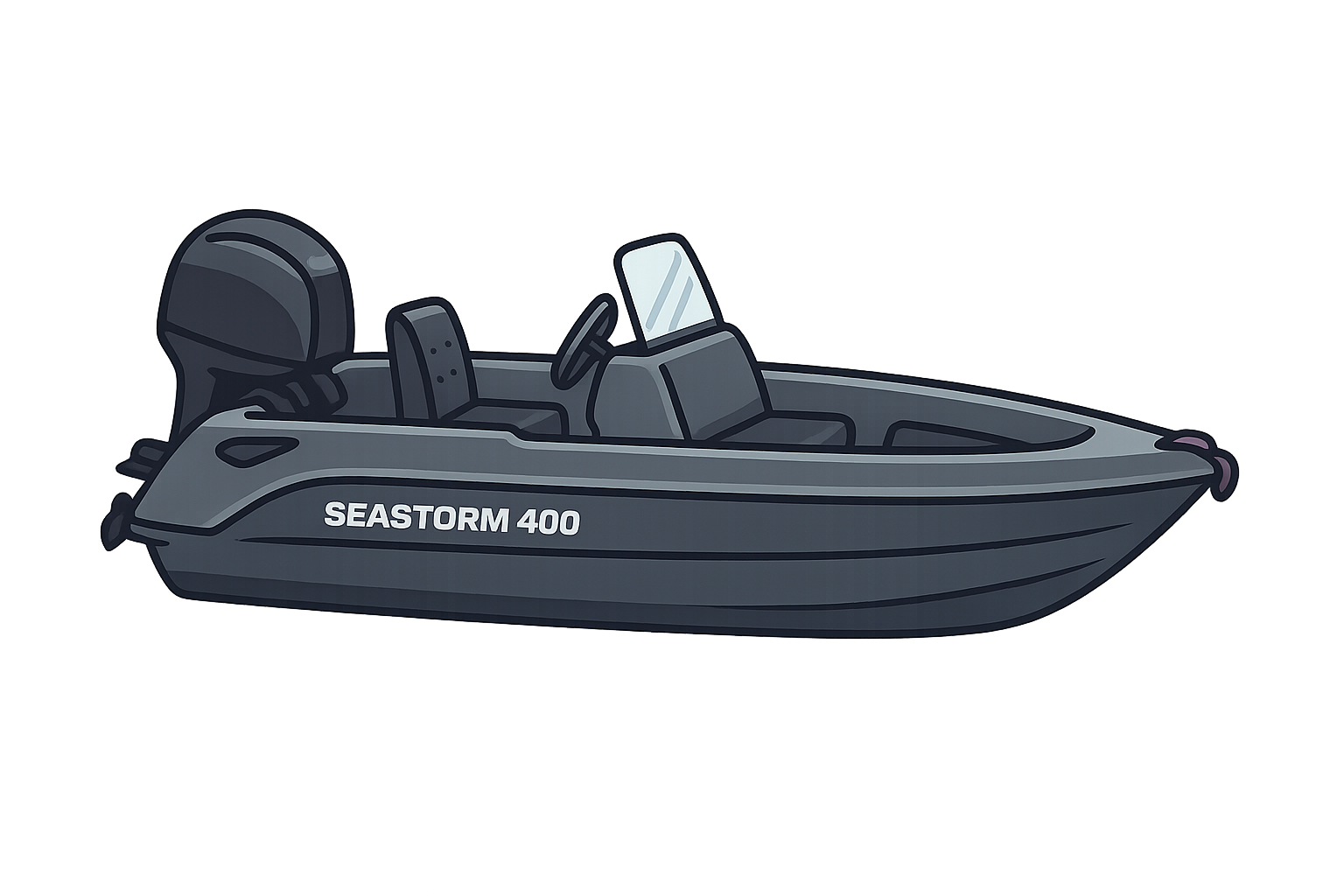 SEASTORM ボートイラスト